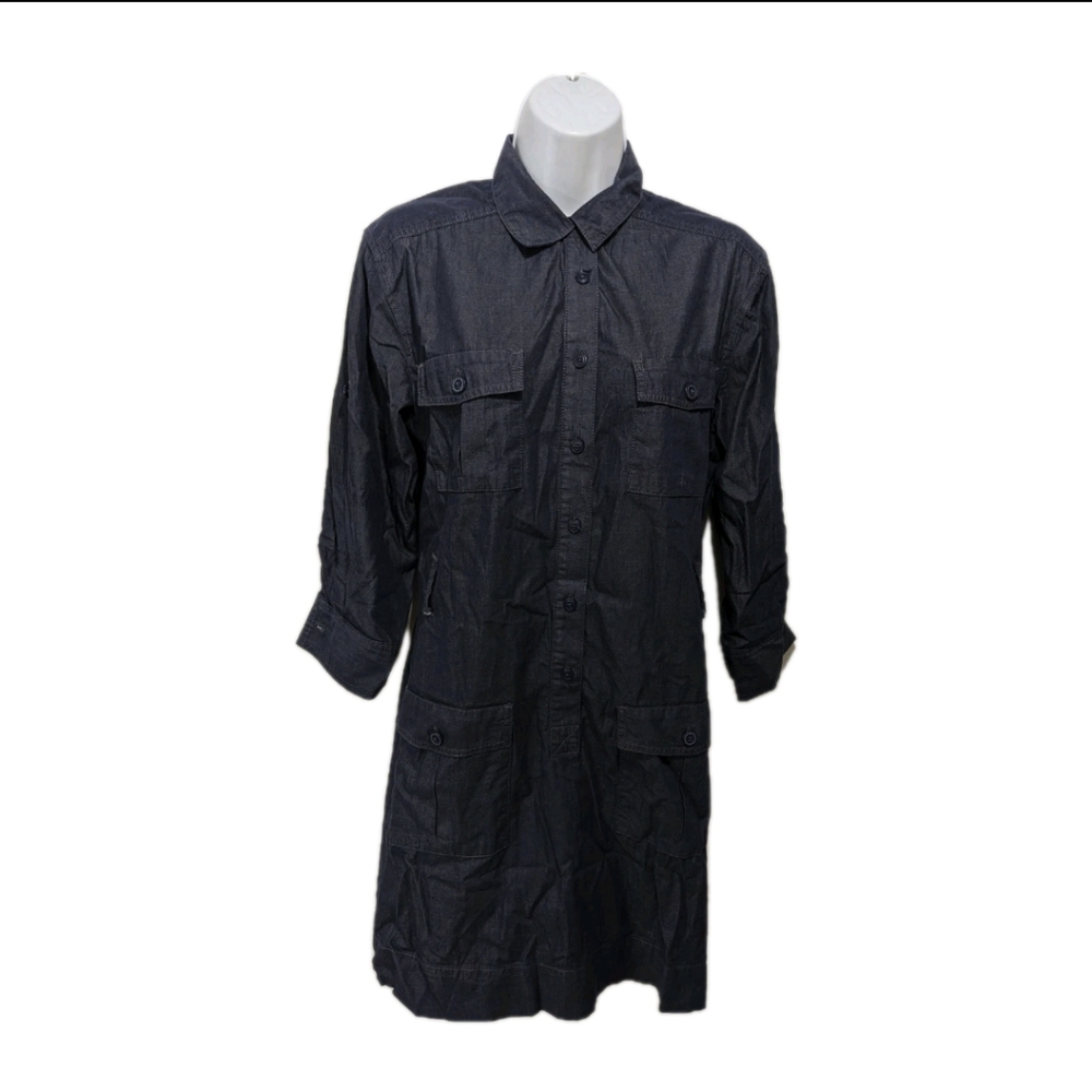 J Crew Chambray Shirt Dress Long Sleeve S NO Belt Included #15